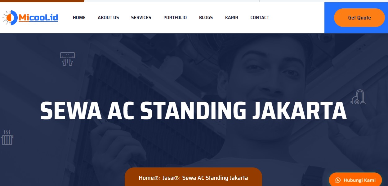 sewa ac stnding jakarta